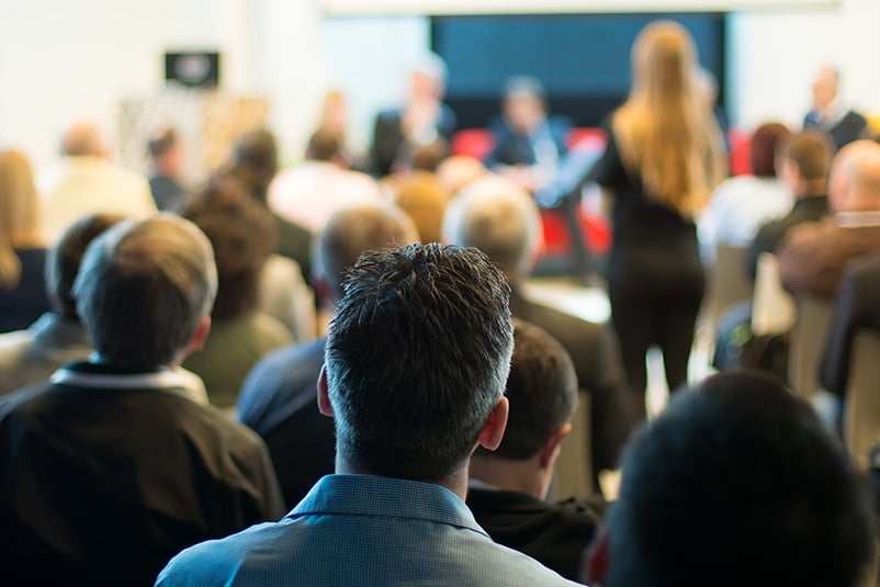 people at conference
