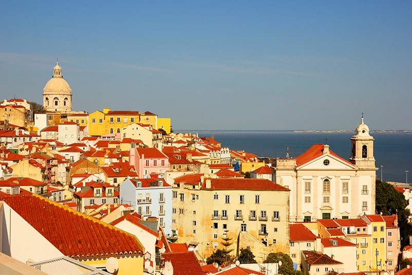 skyline of Lisbon, Portugal